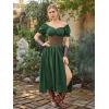image:imageSCARLET DARKNESS Women Corset Belt Wide Waist Lace Up Pirate Accessories BeltKhaki
