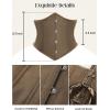 image:imageSCARLET DARKNESS Women Corset Belt Wide Waist Lace Up Pirate Accessories BeltKhaki
