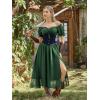 image:imageSCARLET DARKNESS Women Corset Belt Wide Waist Lace Up Pirate Accessories BeltNavy Blue