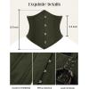 image:imageSCARLET DARKNESS Women Corset Belt Wide Waist Lace Up Pirate Accessories BeltOlive Green
