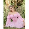 image:imageSCARLET DARKNESS Women Corset Belt Wide Waist Lace Up Pirate Accessories BeltPink