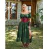 image:imageSCARLET DARKNESS Women Corset Belt Wide Waist Lace Up Pirate Accessories BeltWine Red