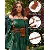 image:imageScarlet Darkness Renaissance Belt Pouch Women Pirate Accessories Body Harness Belt Waist BagBrown