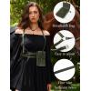 image:imageScarlet Darkness Renaissance Belt Pouch Women Pirate Accessories Body Harness Belt Waist BagNavy Green