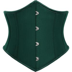 image:imageSCARLET DARKNESS Women Corset Belt Wide Waist Lace Up Pirate Accessories BeltForest Green