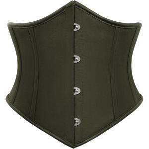 image:imageSCARLET DARKNESS Women Corset Belt Wide Waist Lace Up Pirate Accessories BeltOlive Green
