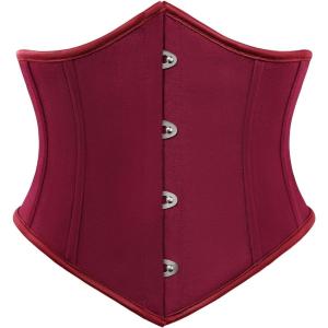 image:imageSCARLET DARKNESS Women Corset Belt Wide Waist Lace Up Pirate Accessories BeltWine Red