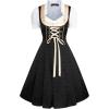 image:imageScarlet Darkness Oktoberfest Outfits Women 3 Pcs Carnival Costumes Bavarian Dirndl DressBlack Gold