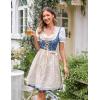 image:imageScarlet Darkness Oktoberfest Outfits Women 3 Pcs Carnival Costumes Bavarian Dirndl DressBlue Gold