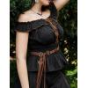 image:imageScarlet Darkness Women Renaissance Belts Waist Belts for Dresses Bohemian Style Waist BeltLight Brown