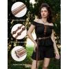 image:imageScarlet Darkness Women Renaissance Belts Waist Belts for Dresses Bohemian Style Waist BeltLight Brown