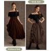 image:imageScarlet Darkness Women Wide Belt Elastic Waist Belt Corset Belts for DressBlack