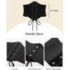 image:imageScarlet Darkness Women Wide Belt Elastic Waist Belt Corset Belts for DressBlack