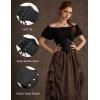 image:imageScarlet Darkness Women Wide Belt Elastic Waist Belt Corset Belts for DressBlack