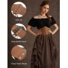 image:imageScarlet Darkness Women Wide Belt Elastic Waist Belt Corset Belts for DressBrown