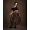 image:imageScarlet Darkness Women Wide Belt Elastic Waist Belt Corset Belts for DressBrown