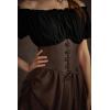 image:imageScarlet Darkness Women Wide Belt Elastic Waist Belt Corset Belts for DressCoffee