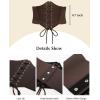 image:imageScarlet Darkness Women Wide Belt Elastic Waist Belt Corset Belts for DressCoffee