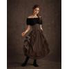image:imageScarlet Darkness Women Wide Belt Elastic Waist Belt Corset Belts for DressCoffee