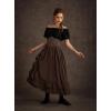 image:imageScarlet Darkness Women Wide Belt Elastic Waist Belt Corset Belts for DressDark Red Coffee