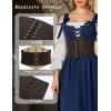 image:imageScarlet Darkness Women Wide Belt Elastic Waist Belt Laceup Corset Belts for DressBrown