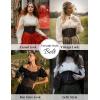 image:imageScarlet Darkness Women Wide Belt Elastic Waist Belt Laceup Corset Belts for DressCoffee