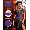 image:imageScarlet Darkness Women Wide Belt Elastic Waist Belt Laceup Corset Belts for DressPurple