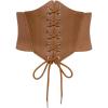 image:imageScarlet Darkness Women Wide Belt Elastic Waist Belt Corset Belts for DressBrown