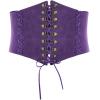 image:imageScarlet Darkness Women Wide Belt Elastic Waist Belt Laceup Corset Belts for DressPurple