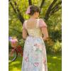 image:imageScarlet Darkness Corset Tops for Women Sweetheart Neckline Fishbone Bodice Floral Corset with Zipper Size 618Champagne
