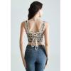 image:imageScarlet Darkness Corset Tops for Women Sweetheart Neckline Fishbone Bodice Floral Corset with Zipper Size 618Cream Chrysanthemum