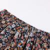 image:imageScarlet Darkness Floral Maxi Long Skirts for Women Summer 2026 Tiered Skirt Flowy Boho Fairy Skirt with PocketsBlack Multi Floral