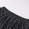 image:imageScarlet Darkness Floral Maxi Long Skirts for Women Summer 2026 Tiered Skirt Flowy Boho Fairy Skirt with PocketsBlack Purple Floral