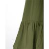 image:imageScarlet Darkness Girls Dresses Long Sleeve Casual High Neck Girl Dress Children Kids Ruffle Trim Outfits Olive Green 10Y