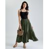 image:imageScarlet Darkness Maxi Skirt for Women High Waist Ruffle Flowy Renaissance Long Skirts with Pockets