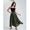 image:imageScarlet Darkness Maxi Skirt for Women High Waist Ruffle Flowy Renaissance Long Skirts with Pockets