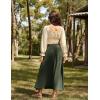 image:imageScarlet Darkness Renaissance Green Skirt Long Skirts for Women Flowy Maxi Skirt Green L