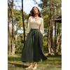image:imageScarlet Darkness Renaissance Green Skirt Long Skirts for Women Flowy Maxi Skirt Green L