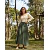 image:imageScarlet Darkness Renaissance Green Skirt Long Skirts for Women Flowy Maxi Skirt Green L