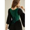 image:imageScarlet Darkness Women Dark Green Corset Renaissance Medieval Lace Up Corset Tops Green Size 12