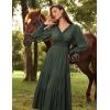 image:imageScarlet Darkness Women Fall Dress Ren Faire Green Renaissance Dresses with Pockets Olive Green XL