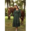 image:imageScarlet Darkness Women Fall Dress Ren Faire Green Renaissance Dresses with Pockets Olive Green XL