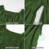 image:imageScarlet Darkness Womens Renaissance Fairy Dress 2026 Summer Boho Off The Shoulder Flowy Corset Mini DressesMatcha Green