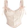 image:imageScarlet Darkness Corset Tops for Women Sweetheart Neckline Fishbone Bodice Floral Corset with Zipper Size 618Champagne