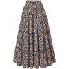 image:imageScarlet Darkness Floral Maxi Long Skirts for Women Summer 2026 Tiered Skirt Flowy Boho Fairy Skirt with PocketsBlack Multi Floral