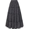 image:imageScarlet Darkness Floral Maxi Long Skirts for Women Summer 2026 Tiered Skirt Flowy Boho Fairy Skirt with PocketsBlack Purple Floral