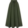 image:imageScarlet Darkness Renaissance Green Skirt Long Skirts for Women Flowy Maxi Skirt Green L