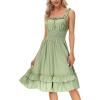 image:imageScarlet Darkness Women 2024 Smocked Dress Square Neck Sleeveless High Low Fairy Dress Steampunk Dress