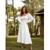 image:imageScarlet Darkness Maxi Skirts for Women White Renaissance Skirt Flowy Long Skirt White L