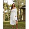 image:imageScarlet Darkness Maxi Skirts for Women White Renaissance Skirt Flowy Long Skirt White L